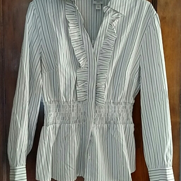 Blouse grey and white - Picture 1 of 2